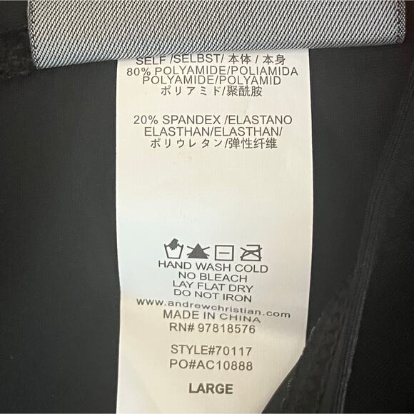 Andrew Christian Wrap Buckle Bikini Black Large - Picture 6 of 13